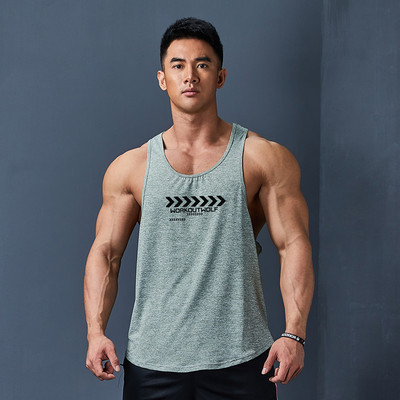 Αθλητικό ανδρικό φανελάκι από ύφασμα που στεγνώνει γρήγορα - κομμένο μοντέλο