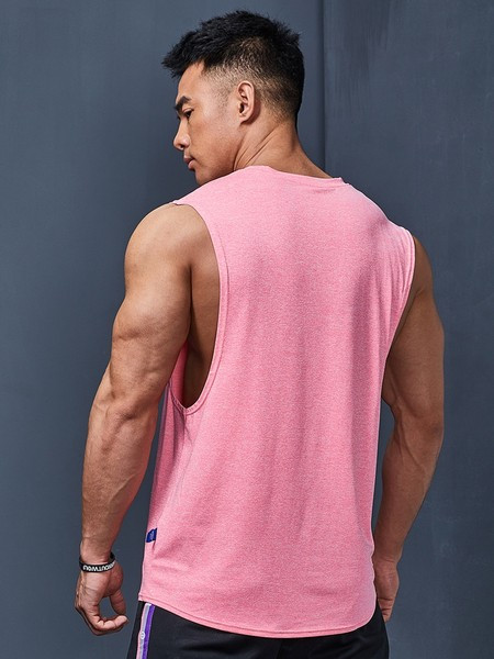 Férfi felső felirattal és kerek nyakkivágással - három színben