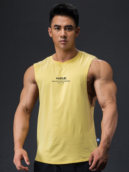 Férfi felső felirattal és kerek nyakkivágással - három színben