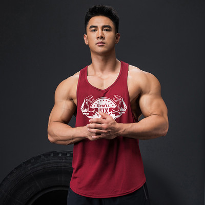 Sport férfi felső, rátéttel és kerek nyakkivágással