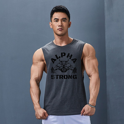 Νέο μοντέλο αθλητικό ανδρικό φανελάκι με στάμπα επιγραφής