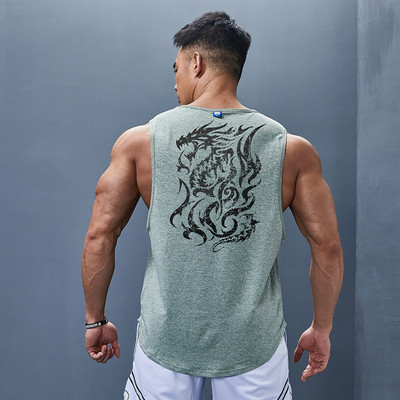 Muška majica bez rukava s aplikacijom