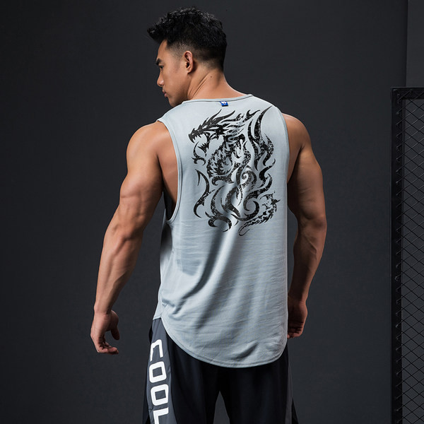 Muška majica bez rukava s aplikacijom