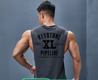 Νέο μοντέλο ανδρικό σπορ φανελάκι με στάμπα στην πλάτη