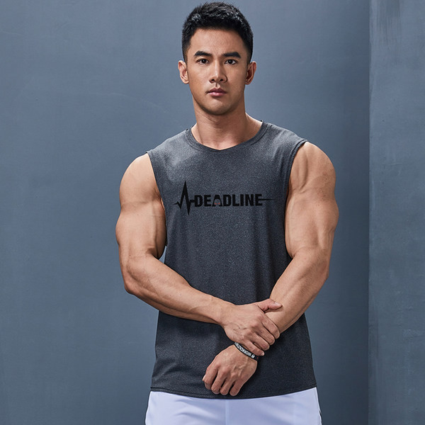 Νέο μοντέλο ανδρικό σπορ φανελάκι με στάμπα στην πλάτη