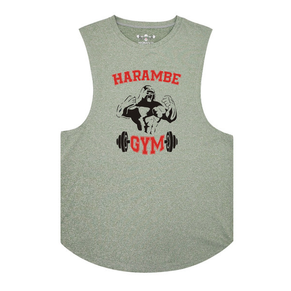 Sport tank top kivágott modell nyomtatással