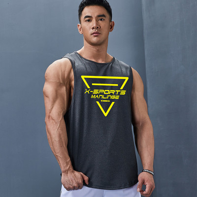 Καθημερινό ανδρικό αμάνικο με στρογγυλή λαιμόκοψη - πολλά χρώματα