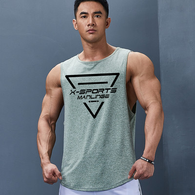 Καθημερινό ανδρικό αμάνικο με στρογγυλή λαιμόκοψη - πολλά χρώματα