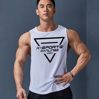 Καθημερινό ανδρικό αμάνικο με στρογγυλή λαιμόκοψη - πολλά χρώματα