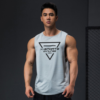 Καθημερινό ανδρικό αμάνικο με στρογγυλή λαιμόκοψη - πολλά χρώματα