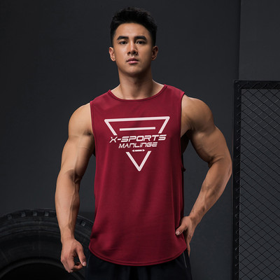 Καθημερινό ανδρικό αμάνικο με στρογγυλή λαιμόκοψη - πολλά χρώματα