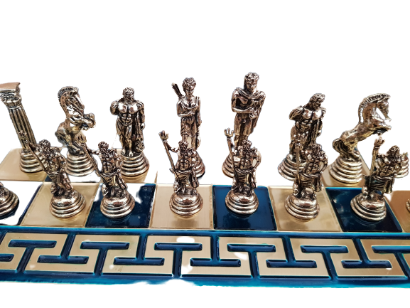 Шах , Посейдон, Метален, 33х33 СМ