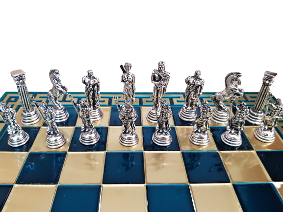 Шах , Посейдон, Метален, 33х33 СМ