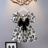 Παιδικό μοντέρνο φόρεμα με κορδέλα