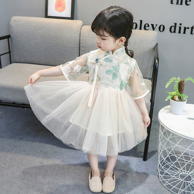 Modern, tüll és hímzéssel ellátott gyerekruha lányoknak