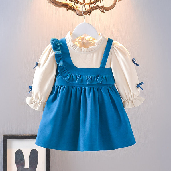 Kevadine lokkidega kleit tüdrukutele