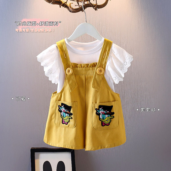 Gyerekruha sárga hímzéssel