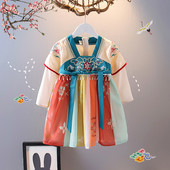 Pikkade varrukatega ja tõmblukuga lastekleit