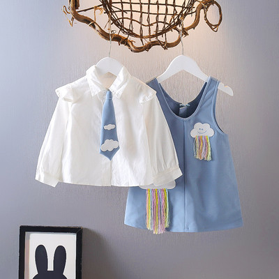 Új modell gyerek ruha és ing szett lányoknak