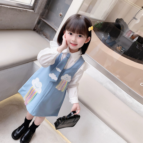 Új modell gyerek ruha és ing szett lányoknak