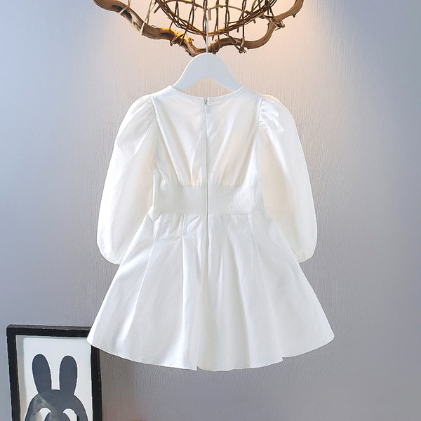 Gyerekruha elasztikus derékkal, fehér színben