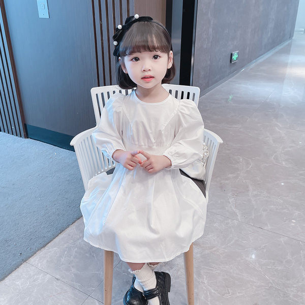 Gyerekruha elasztikus derékkal, fehér színben