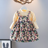 Παιδικό φόρεμα με φλοράλ μοτίβο