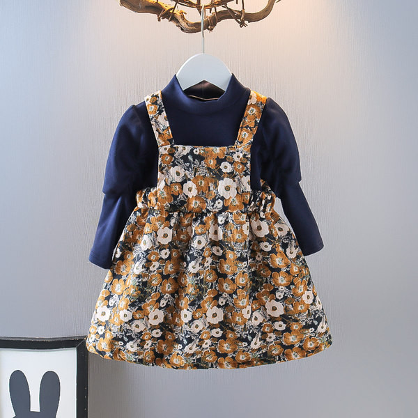 Παιδικό φόρεμα με φλοράλ μοτίβο 