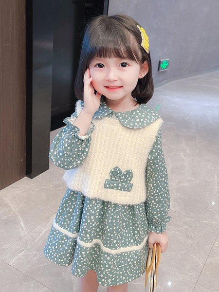 Moderna dječja haljina s dugim rukavima za djevojčice - nekoliko modela