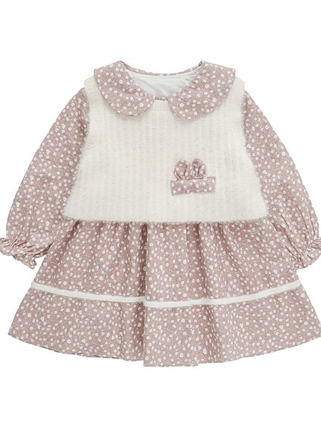 Moderna dječja haljina s dugim rukavima za djevojčice - nekoliko modela