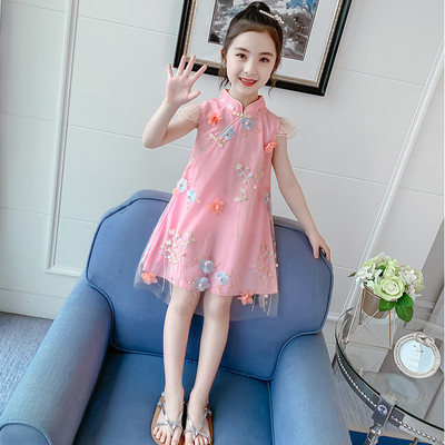 Παιδικό μοντέρνο φόρεμα με κέντημα