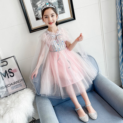 Tüllös gyerekruha kék és rózsaszín színben