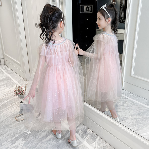 Tüllös gyerekruha kék és rózsaszín színben