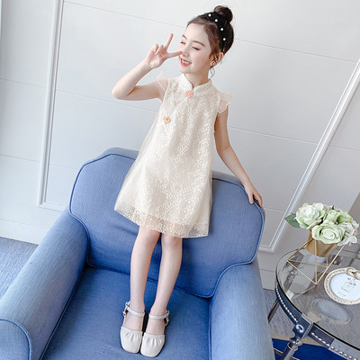 3D kaunistusega laste suvekleit tüdrukutele