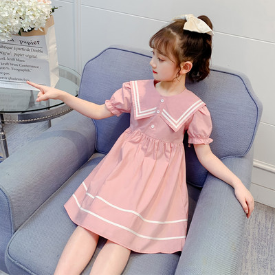 Új modell nyári ruha klasszikus gallérral