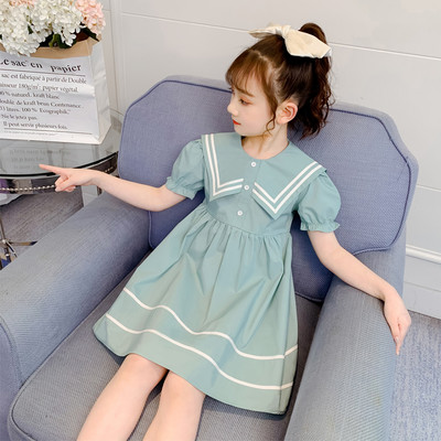 Új modell nyári ruha klasszikus gallérral