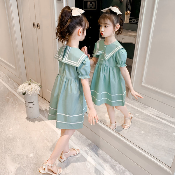 Új modell nyári ruha klasszikus gallérral