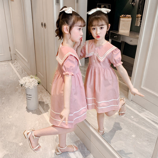 Új modell nyári ruha klasszikus gallérral