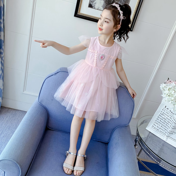 Moderna dječja haljina sa tuljanom suknjom za djevojčice