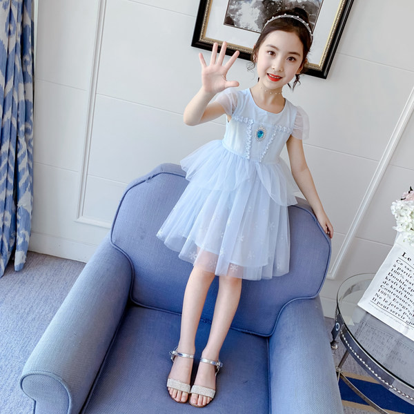 Moderna dječja haljina sa tuljanom suknjom za djevojčice