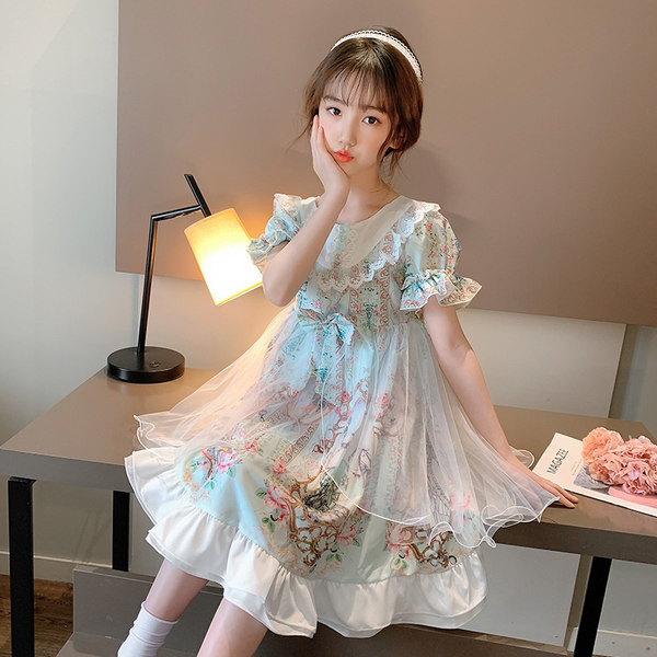 Gyerekruha kerek nyakkivágással, két színben