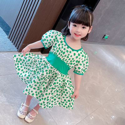 Gyermek rövid ruha virágokkal - két színben