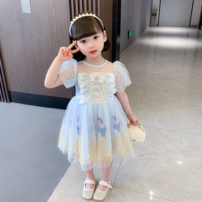 Pitsi ja tülliga lastekleit tüdrukutele