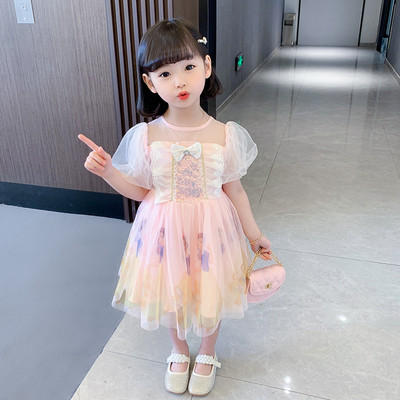 Pitsi ja tülliga lastekleit tüdrukutele