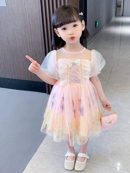 Pitsi ja tülliga lastekleit tüdrukutele