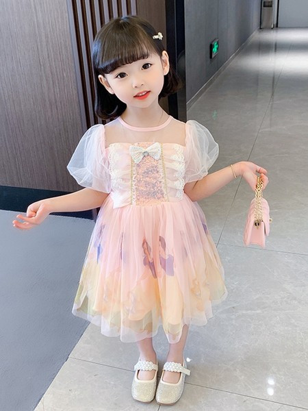 Pitsi ja tülliga lastekleit tüdrukutele