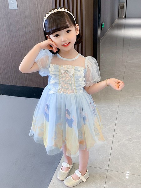 Pitsi ja tülliga lastekleit tüdrukutele