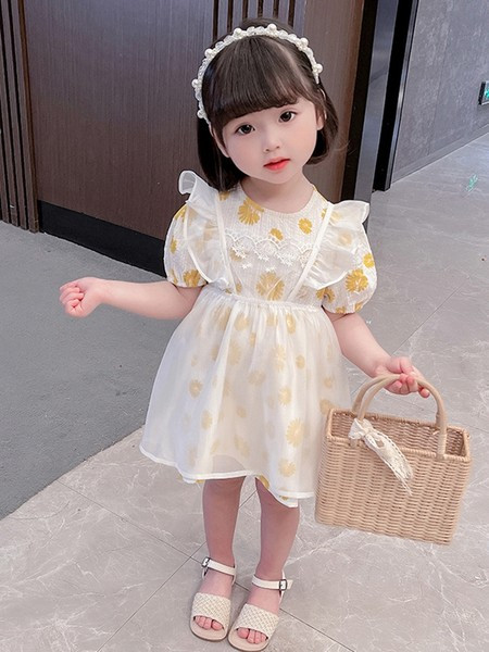 Παιδικό φόρεμα με κοντό μανίκι