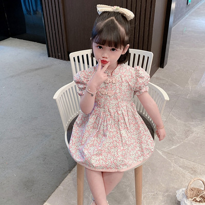 Moodne lühikeste varrukatega lastekleit - sobib suveks