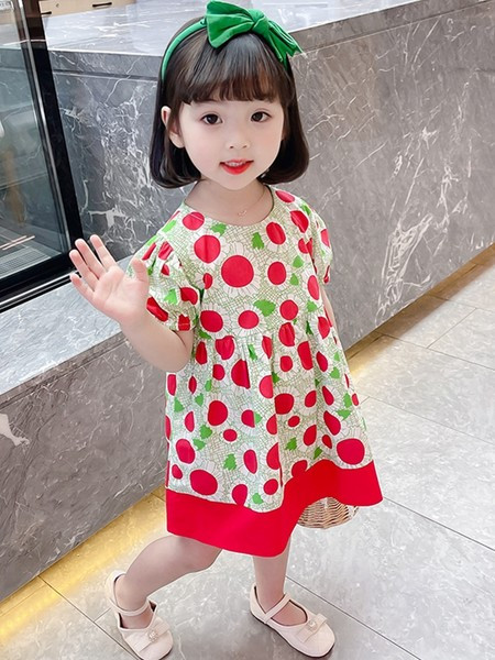 Színes gyerekruha rövid ujjal